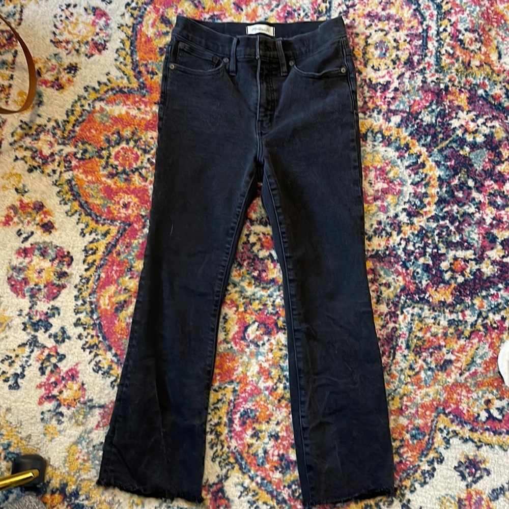 Madewell Cali Demi Boot Jean in Black